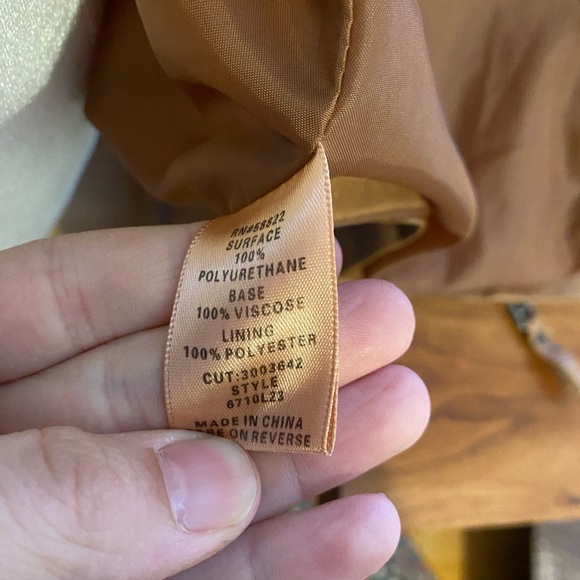 Max Studio Faux Leather Jacket - Size L - Picture 9 of 10